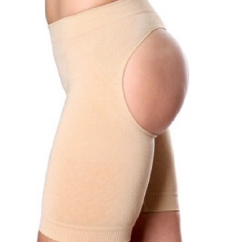 Valencia Shapewear Butt Lifter Boy Shorts-Beige sz 2XL/3XL